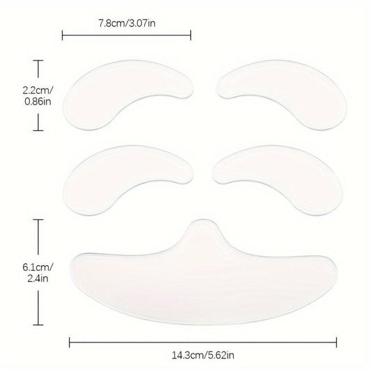 4Pcs Silicone Face Lifting Patch Forehead Wrinkle Smoother