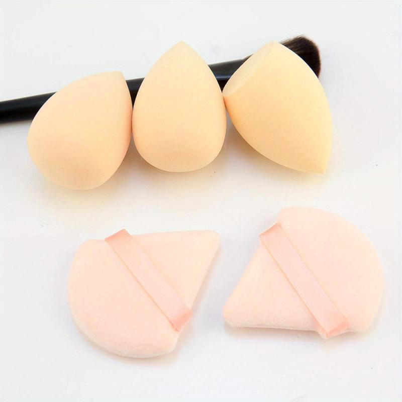 3-Piece Makeup Sponges & Powder Puff Set Wet/Dry Use