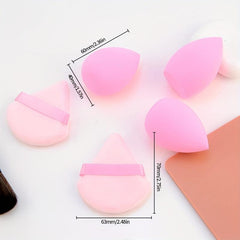 3-Piece Makeup Sponges & Powder Puff Set Wet/Dry Use