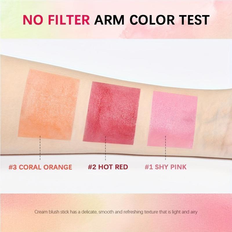 Hydrating Lip & Cheek Dual Use Blush Cream Stick - Blush Cream Red Pink
