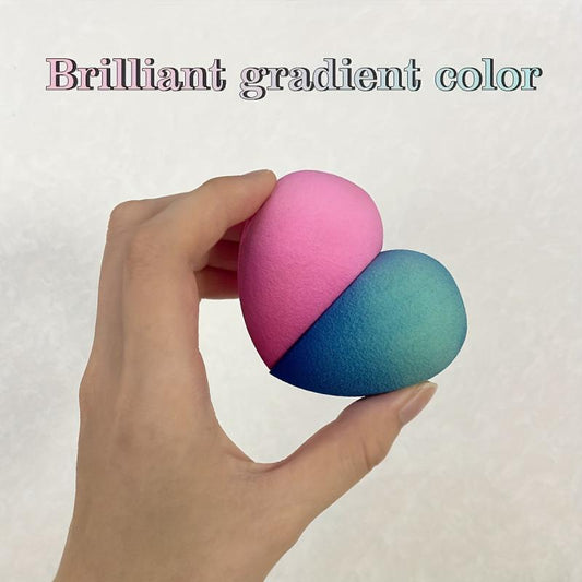 Gradient Oblique Soft Powder Makeup Puff Set of 4