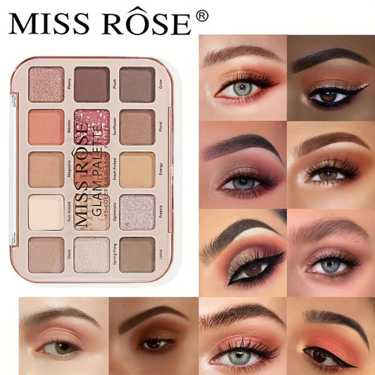 15 Color Matte & Glitter Eyeshadow Palette