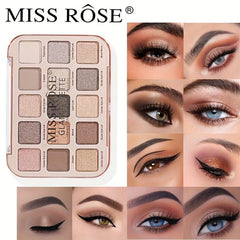 15 Color Matte & Glitter Eyeshadow Palette