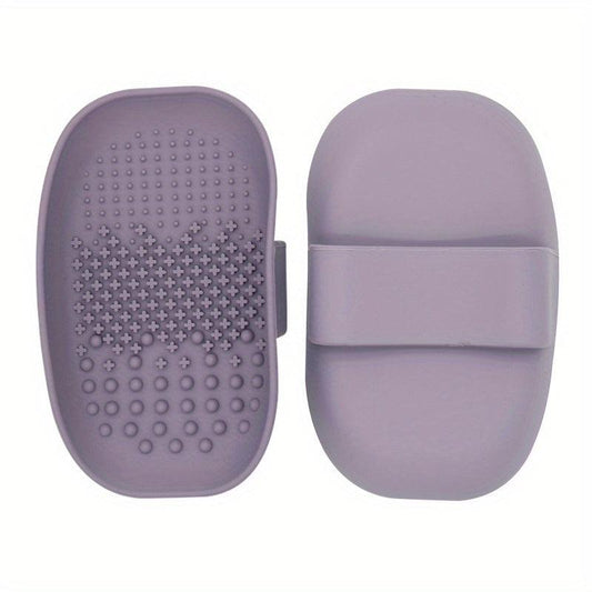 Silicone Makeup Brush Cleaning Mat with Back Strap