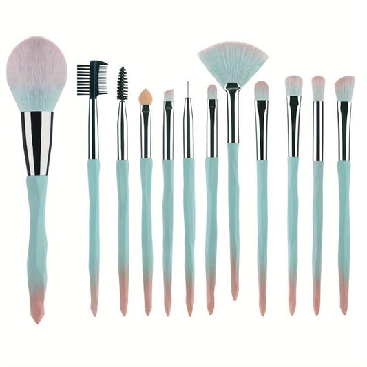 YxN 4 15pcs Pink Makeup Brush Set