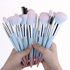 YxN 4 15pcs Pink Makeup Brush Set