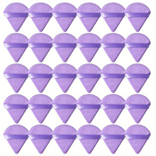 30 PCS Triangle Makeup Puff Soft Sponge Puffs