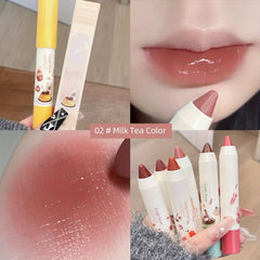 Crayon Lipstick Moisturizing Glaze Teatime Peach Strawberry Bright Tone