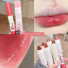 Crayon Lipstick Moisturizing Glaze Teatime Peach Strawberry Bright Tone