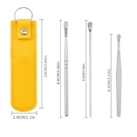 6 Piece Stainless Steel Ear Scoop Set Ear Cleaning Tool