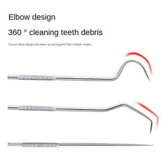 Portable Stainless Steel Toothpick Set for Camping - 7pcs