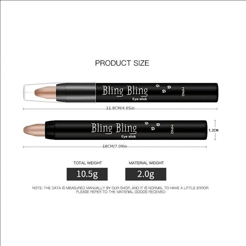 10-Color Eyeshadow Stick for Bright Eye Makeup
