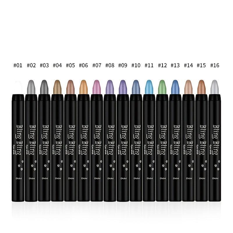 10-Color Eyeshadow Stick for Bright Eye Makeup