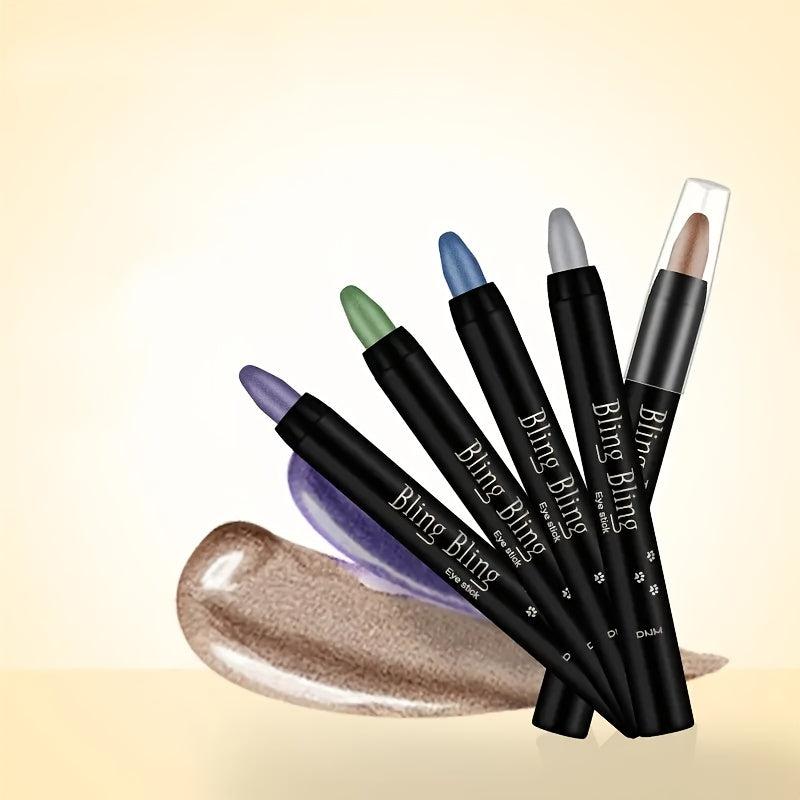 10-Color Eyeshadow Stick for Bright Eye Makeup