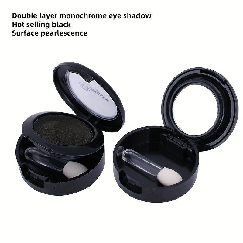 Monochrome Smokey Eyeshadow Powder Brightening Glitter