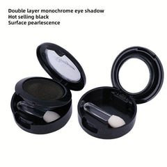 Monochrome Smokey Eyeshadow Powder Brightening Glitter