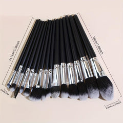 15pcs Makeup Brush Set Large Foundation Powder Blush Kabuki Cosmetic Tools Kits