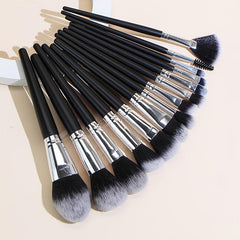 15pcs Makeup Brush Set Large Foundation Powder Blush Kabuki Cosmetic Tools Kits