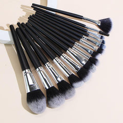 15pcs Makeup Brush Set Large Foundation Powder Blush Kabuki Cosmetic Tools Kits