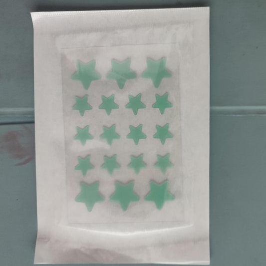 Acne Pimple Patches Hydrocolloid Green Stars Zit Face Stickers 18pcs 36pcs