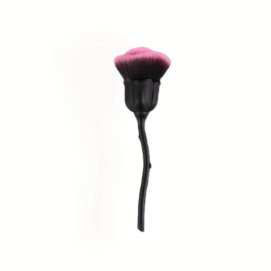 2pcs Rose Shape Powder Makeup Brush Set