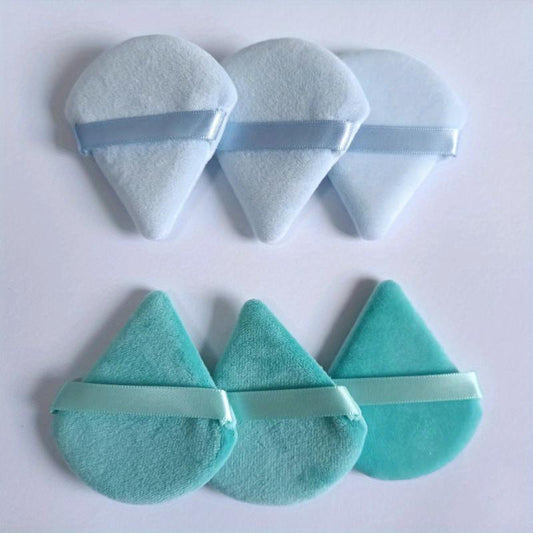 6 Soft Triangle Makeup Puff for Contouring Under Eyes Beauty Tools