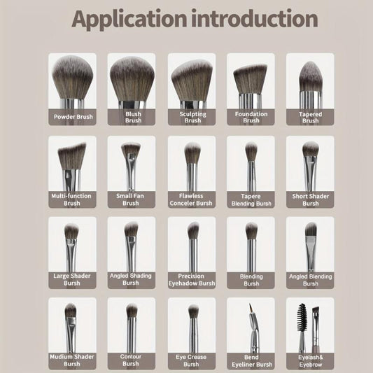 20pcs Synthetic Makeup Brush Set with Box
