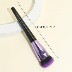 Purple Hair Foundation Brush for Flawless Coverage