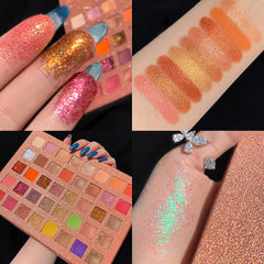 40-Color Eyeshadow Palette Matte Shimmer Waterproof Texture