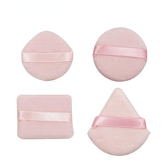 4pcs Cotton Makeup Sponge Puff Dry Wet Dual Use