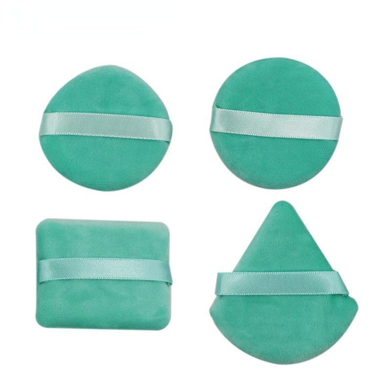 4pcs Cotton Makeup Sponge Puff Dry Wet Dual Use