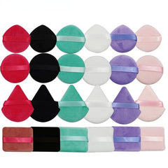 4pcs Cotton Makeup Sponge Puff Dry Wet Dual Use