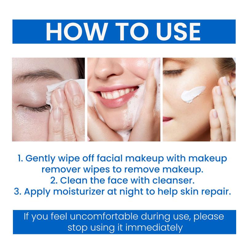 Gentle Makeup Remover Wipes for Face Eyes Lips