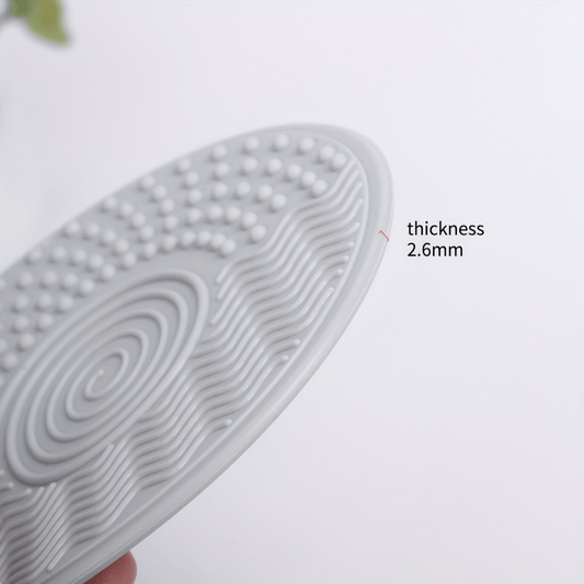 Silicone Makeup Brush Cleaner Pad Portable Clean Brushes Instantly Gray