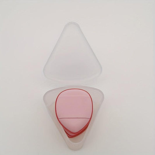 3pcs Mini Powder Puff with Finger Holder and Storage Box