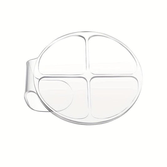 Acrylic Round 4-Grid Makeup Palette for Foundation Mixing