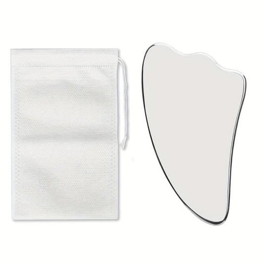 Stainless Steel Heart-Shaped Gua Sha Facial Tool for Skin Tightening & Massage