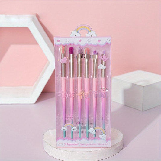 6pcs 7pcs Synthetic Makeup Brush Set with Case