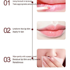 Colorless Lip Mask with Brush Replenishes Moisturizes and Desalinates Lip Lines