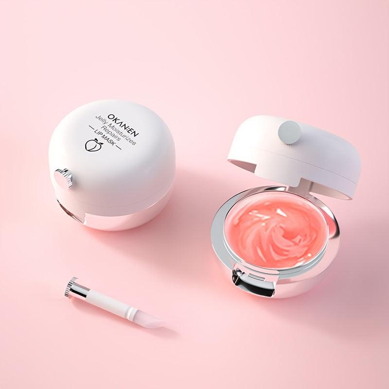 Colorless Lip Mask with Brush Replenishes Moisturizes and Desalinates Lip Lines