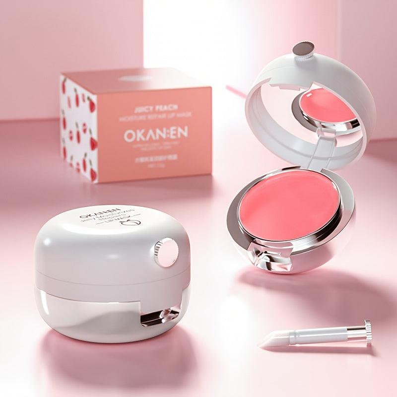 Colorless Lip Mask with Brush Replenishes Moisturizes and Desalinates Lip Lines