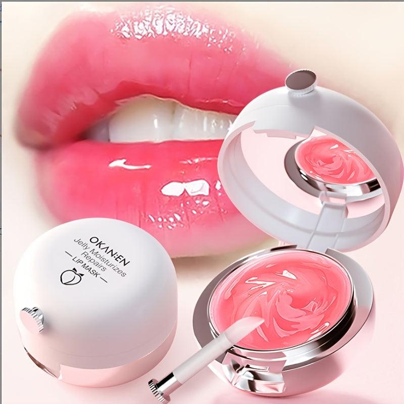 Colorless Lip Mask with Brush Replenishes Moisturizes and Desalinates Lip Lines