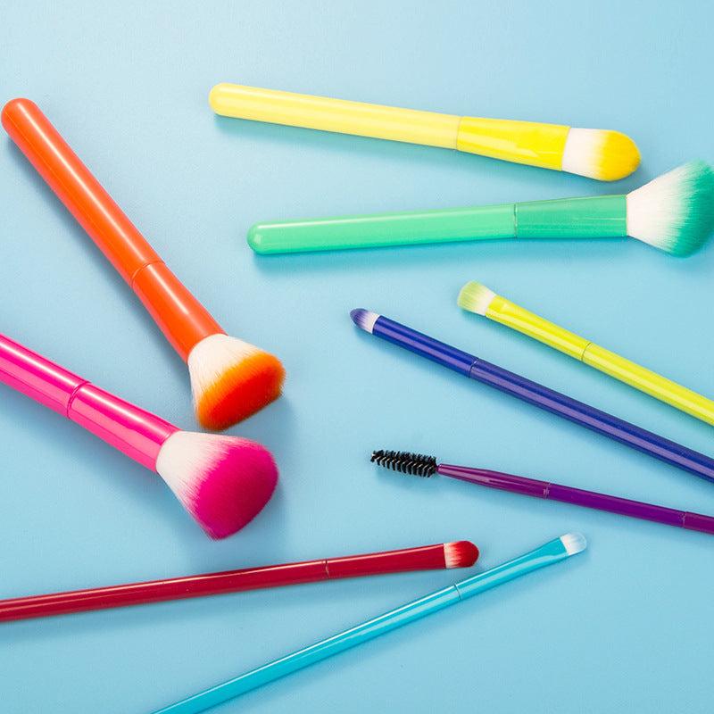 Macaron Makeup Brush Colorful Soft Hair Loose Powder Eyeshadow Eyebrow Brush