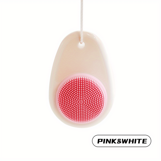 2 in 1 Facial Cleansing Brush with Silicone Face Cleaner Brush and Lid