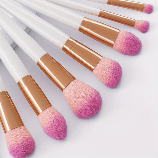 12Pcs Beauty Brush Set with Safe Tube, Makeup Tools for Women