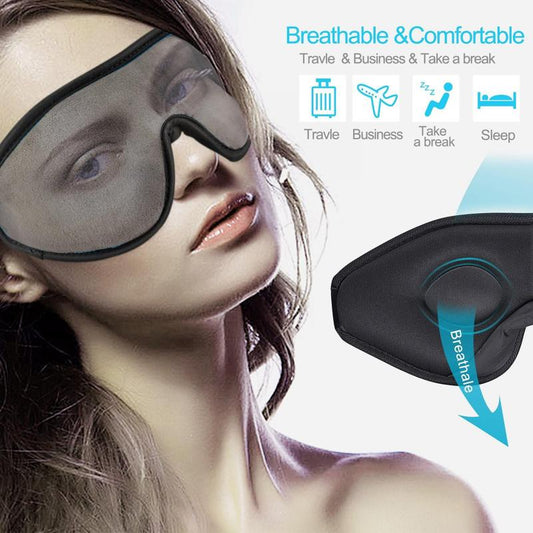 Yoga Eye Sleep Mask 3D Contoured Blackout Eye Shades Blindfold