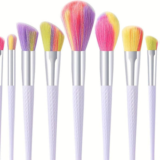 12Pcs Makeup Brushes Kit Synthetic Kabuki Face Powder Eyeshadow Blush Set