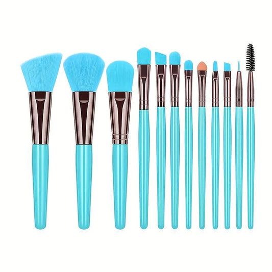 12pcs Makeup Brush Set Foundation Powder Eye Shadows Blush Brushes