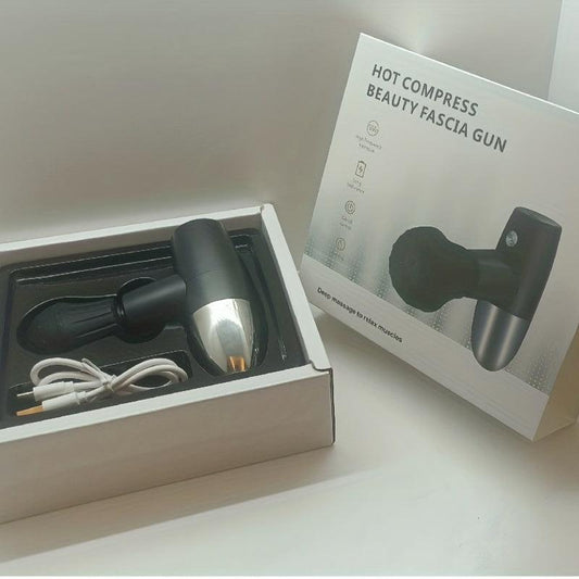 2-in-1 Massage Gun with Hot Compress - Deep Tissue Muscle Relief - Great Gift