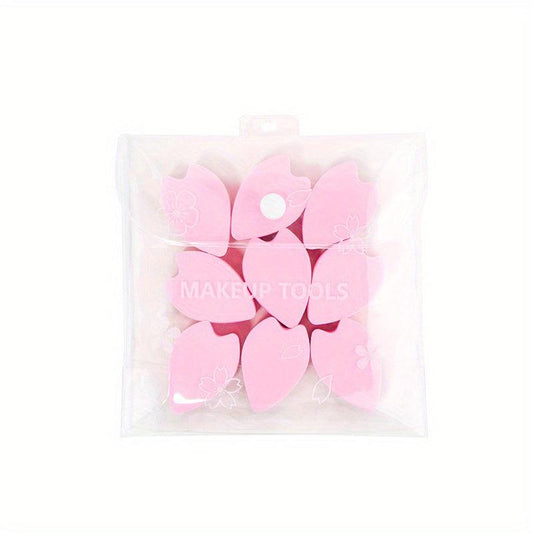 Petal Powder Puff Set Wet & Dry Dual use Sponge Foundation Puff